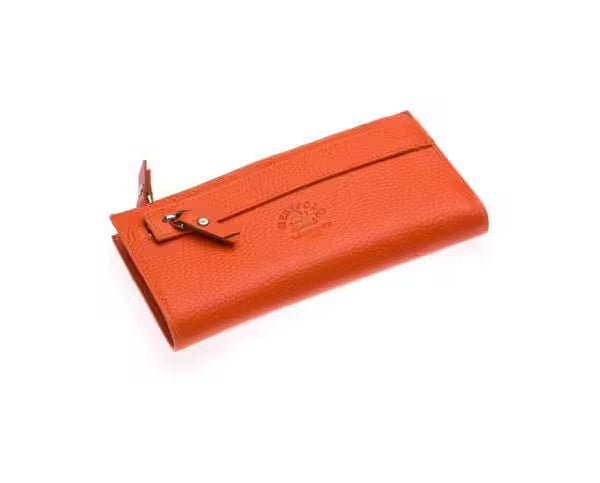 Portefeuille horizontal unisexe Westpolo Rice en cuir véritable, grande capacité, avec compartiment pour téléphone (3760) 