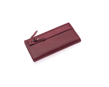 Westpolo Rice Large Card Capacity Unisex Genuine Leather Horizontal Wallet Card Holder with Phone Compartment (3760C)