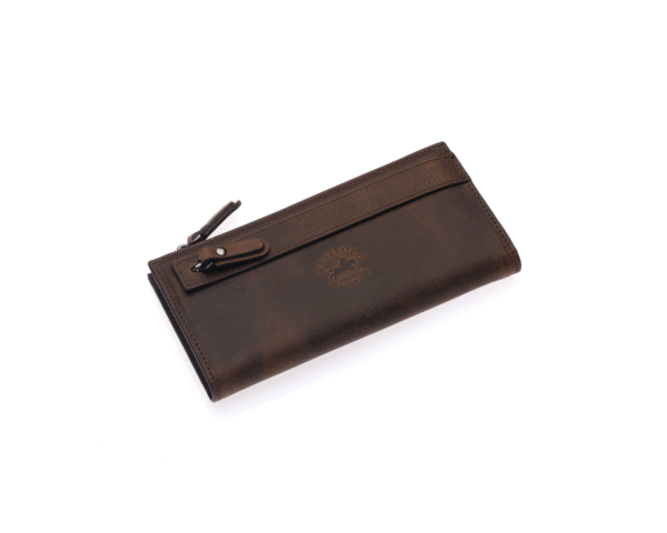 Westpolo Rice Large Card Capacity Unisex Genuine Leather Horizontal Wallet Card Holder with Phone Compartment (3760C)