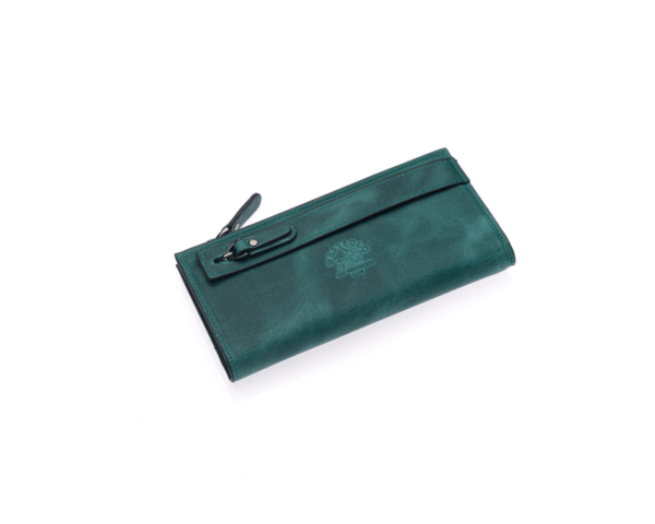 Westpolo Rice Large Card Capacity Unisex Genuine Leather Horizontal Wallet Card Holder with Phone Compartment (3760C)