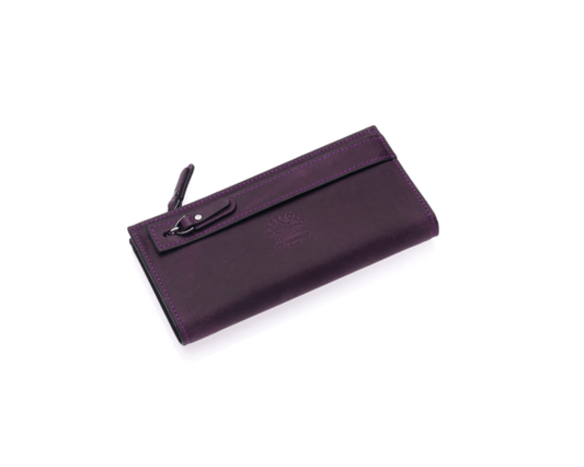 Portefeuille horizontal unisexe en cuir véritable Westpolo Rice, grande capacité, avec compartiment pour téléphone (3760C) 