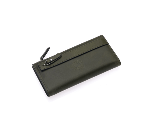 Portefeuille horizontal unisexe en cuir véritable Westpolo Rice, grande capacité, avec compartiment pour téléphone (3760C) 