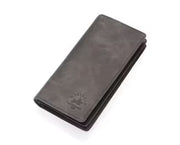 Portefeuille long unisexe Westpolo Rocco en cuir véritable grainé avec de nombreux compartiments pour cartes de crédit (2728) 