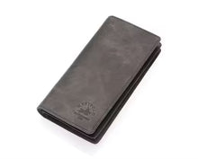 Portefeuille long unisexe Westpolo Rocco en cuir véritable grainé avec de nombreux compartiments pour cartes de crédit (2728) 