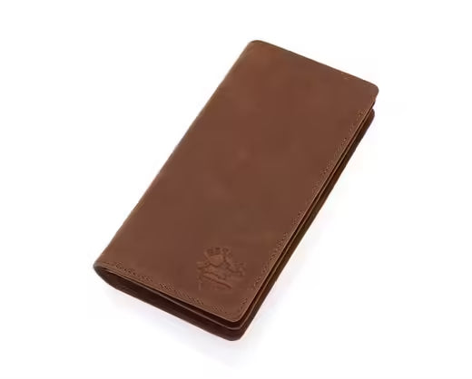 Portefeuille long unisexe Westpolo Rocco en cuir véritable grainé avec de nombreux compartiments pour cartes de crédit (2728) 