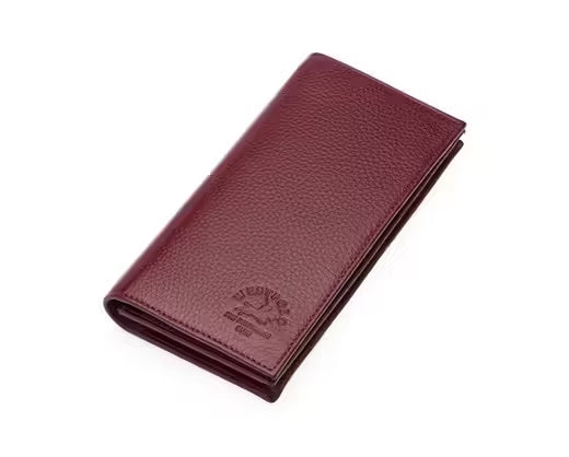 Portefeuille unisexe long en cuir véritable Westpolo Salvia grande capacité pour cartes avec compartiment pour téléphone (977) 