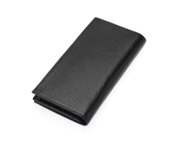 Portefeuille unisexe long en cuir véritable Westpolo Salvia grande capacité pour cartes avec compartiment pour téléphone (977) 
