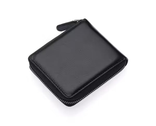 Westpolo Tiger Unisex Genuine Tumbled Leather Wallet Card Holder With Abundant Credit Card Compartment (2743)