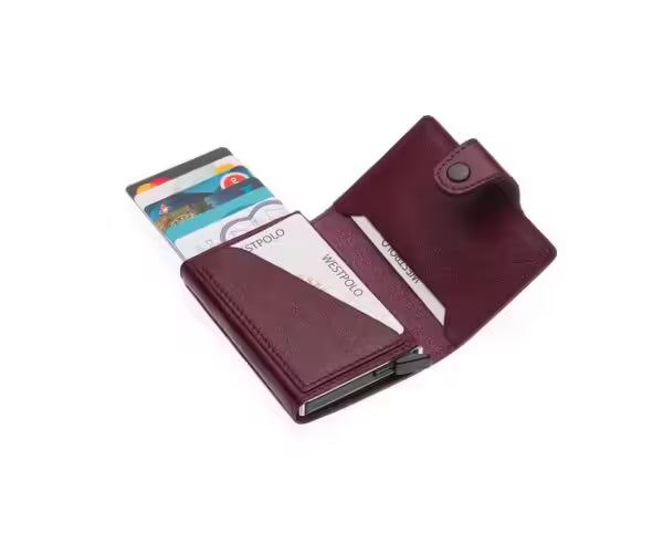 Westpolo Genuine Leather Unisex Cardholder Wallet (5510)