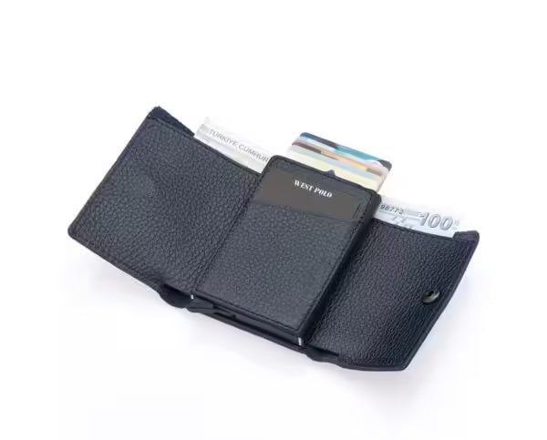 Portefeuille Porte-cartes Cuir Véritable Westpolo (5520)