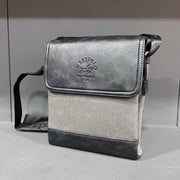 Sac bandoulière imperméable Westpolo en cuir et toile pour homme (4024)