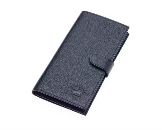 Westpolo Wizard Genuine Antique Leather Phone Compartment Unisex Flip Wallet (877P)