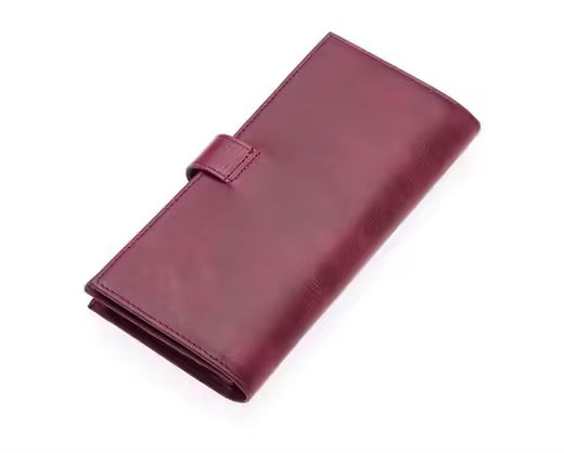 Westpolo Wizard Genuine Antique Leather Phone Compartment Unisex Flip Wallet (877PC)