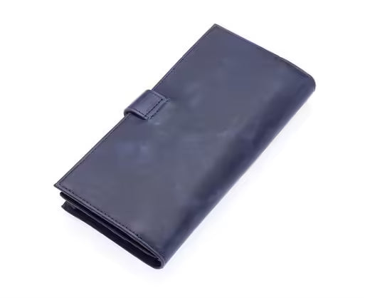 Portefeuille unisexe à rabat Westpolo Wizard en cuir véritable antique avec compartiment pour téléphone (877PC) 