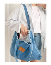 Sac bandoulière en denim pour femme (EGB168)