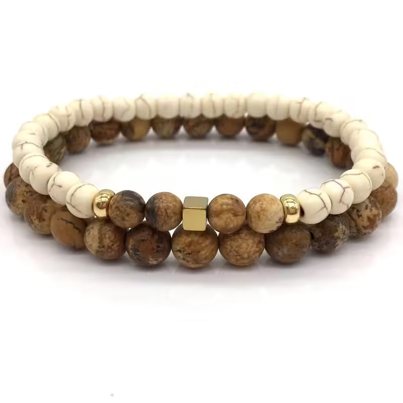Wooden Beads Bracelet Set (EGBT197)