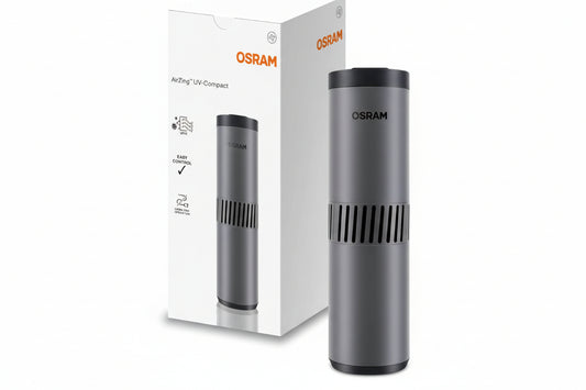 OSRAM AirZing UV-Compact Portable Air Purifier – UV-C Germicidal Device for Car & Small Rooms, Eliminates 99.9% of Bacteria & Viruses, USB Rechargeable Mini Air Cleaner