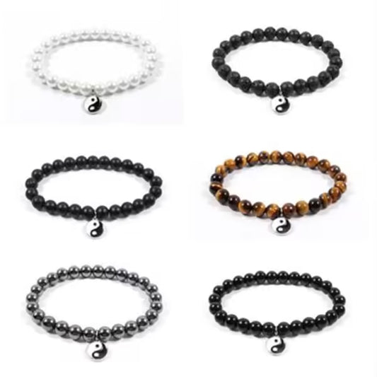 يين يانغ تسجيل الخرز سوار (EGBT006)