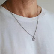 Yin Yang Symbol Pendant Men Necklace (EGN017)