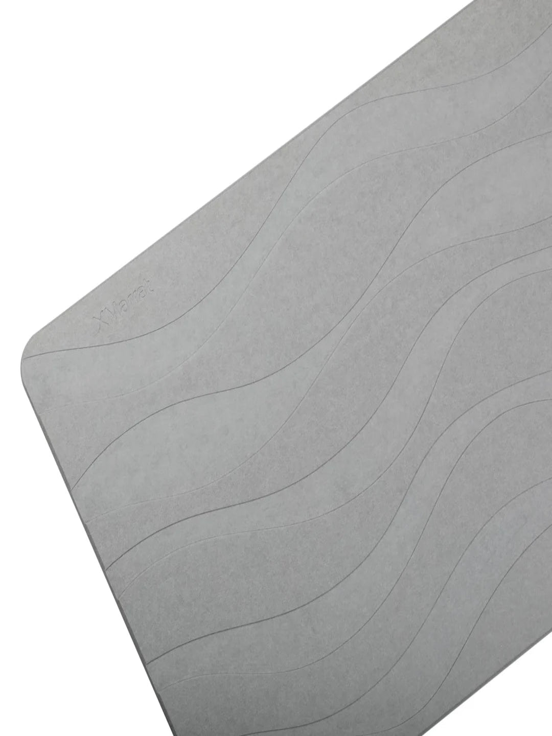 Stone Bath Mat with Wave Pattern – Quick-Dry Non-Slip Bathroom Floor Mat | 23.6 × 15.4 Inches
