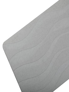 Stone Bath Mat with Wave Pattern – Quick-Dry Non-Slip Bathroom Floor Mat | 23.6 × 15.4 Inches