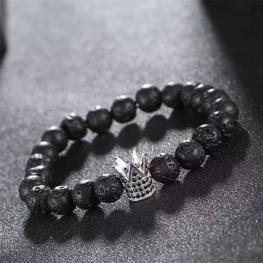 Zircon Crown Beads Bracelet (EGBT078)
