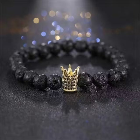 Zircon Crown Beads Bracelet (EGBT078)