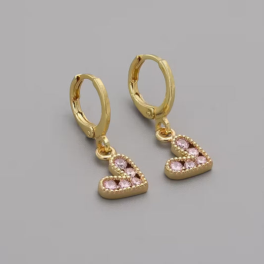 Zircon Heart Shape Women Earrings