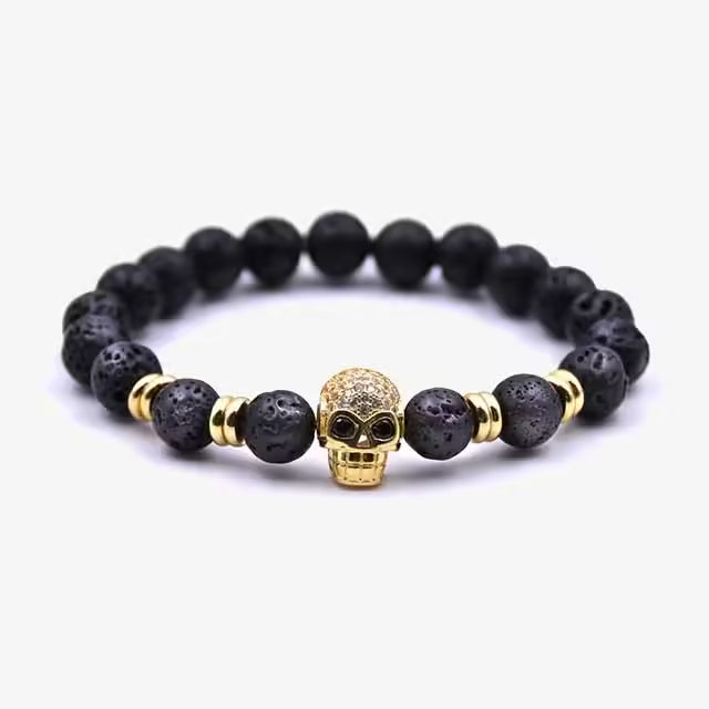 Bracelet de perles squelette en zircon (EGBT113)