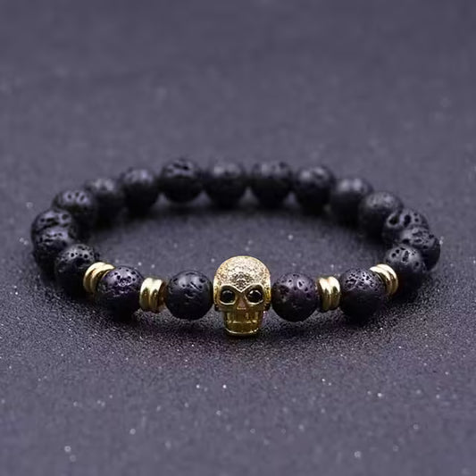 Bracelet de perles squelette en zircon (EGBT113)