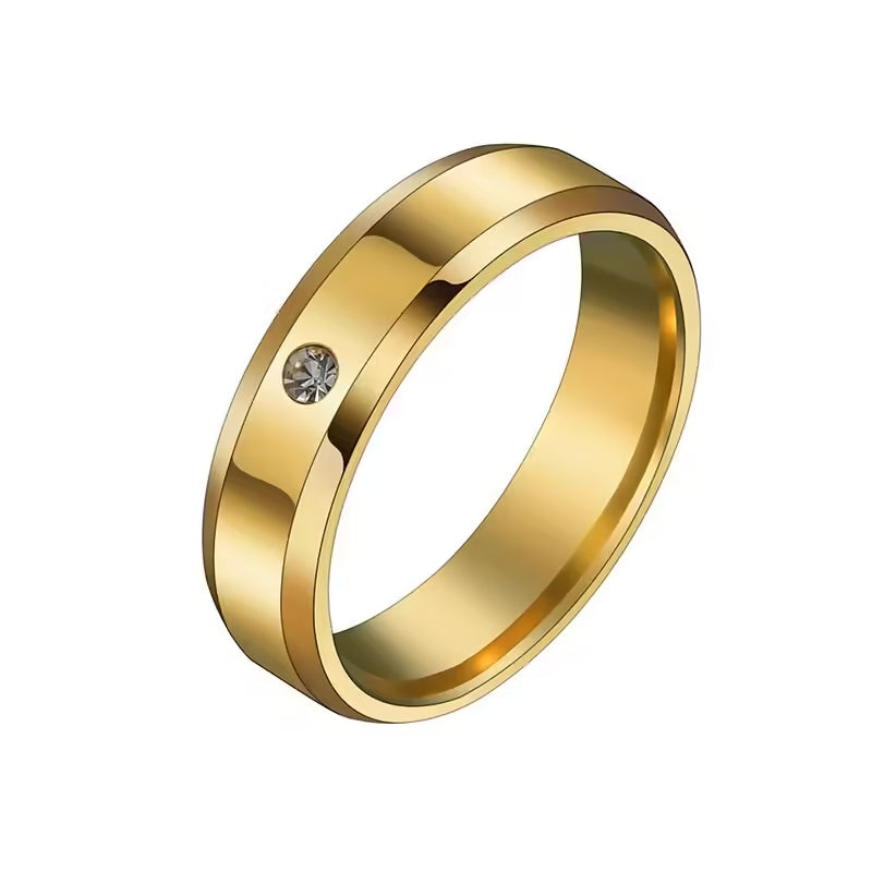 Bague unisexe en zircon (EGR048)