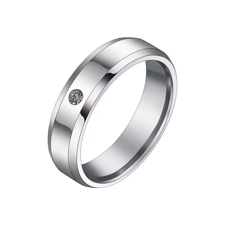 Bague unisexe en zircon (EGR048)