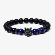 Bracelet unisexe en perles de zircon loup (EGBT107)