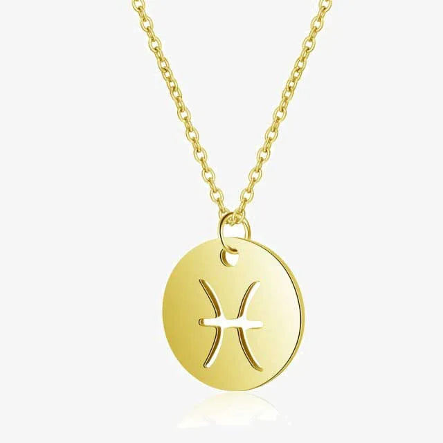 zodiac pendant stainless steel unisex necklace egn049 gallery img 2 jpg