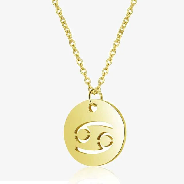 zodiac pendant stainless steel unisex necklace egn049 gallery img 6 jpg