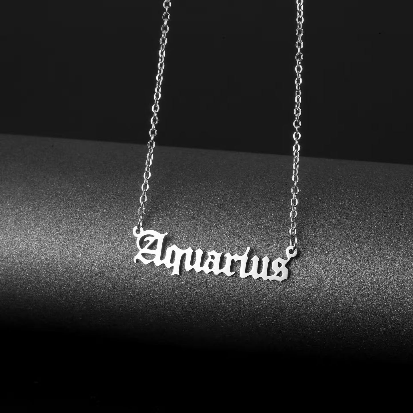 Zodiac Sign Pendant Stainless Steel Unisex Necklace (EGN084)