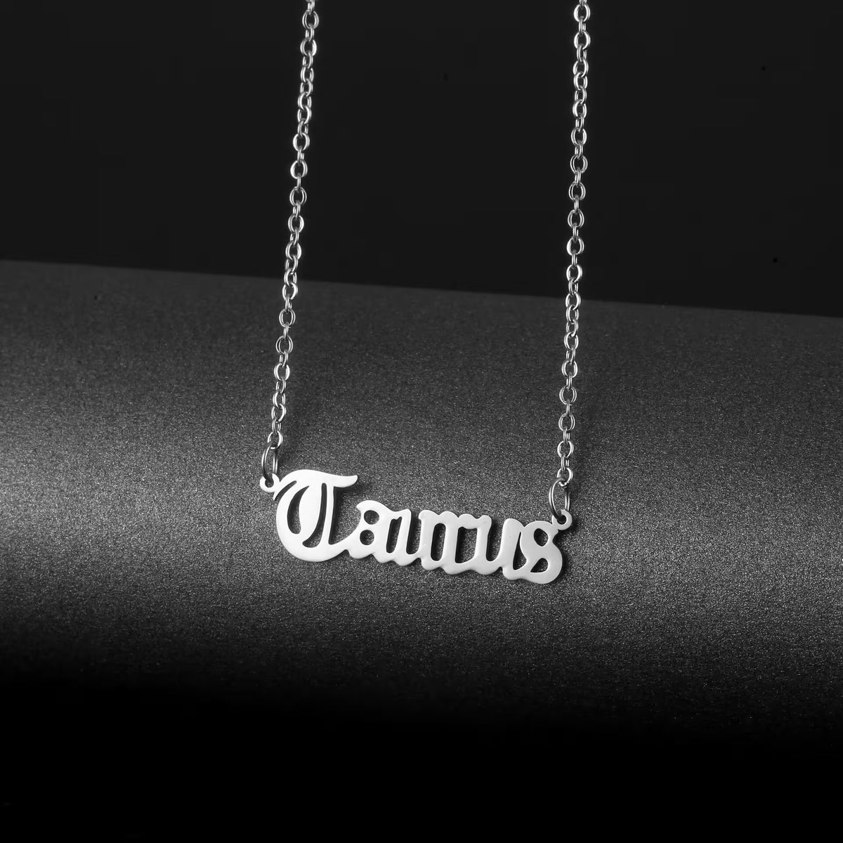 Collier unisexe en acier inoxydable avec pendentif signe du zodiaque (EGN084)