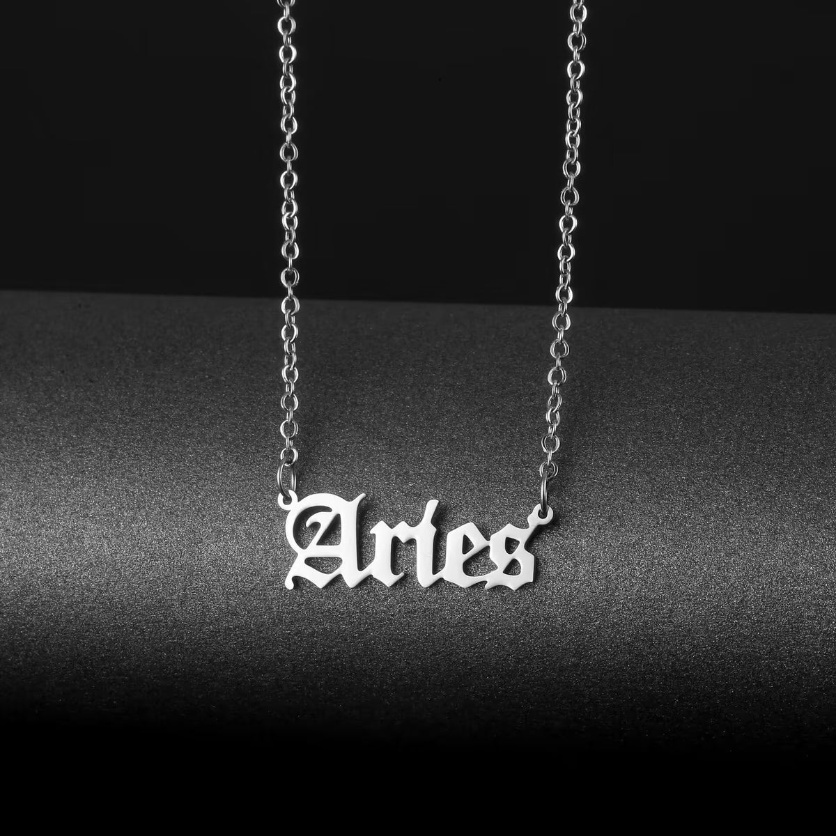 Collier unisexe en acier inoxydable avec pendentif signe du zodiaque (EGN084)