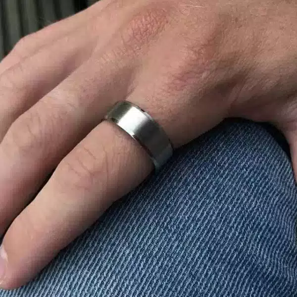 8mm Stainless Steel Silver Classic Ring (EGR005)
