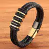 building shape men leather bracelet egbt116 gallery img 3