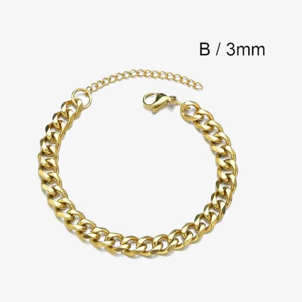 Chain Unisex Alloy Bracelet (EGBT360)