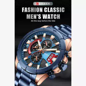 CURREN Chronograph Men Stainless Steel Watch (8401)