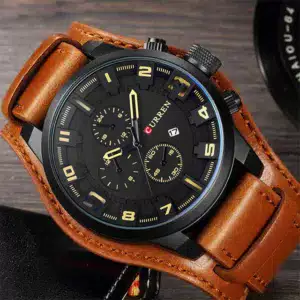 Curren Men Leather Large Case Watch (CU8225)
