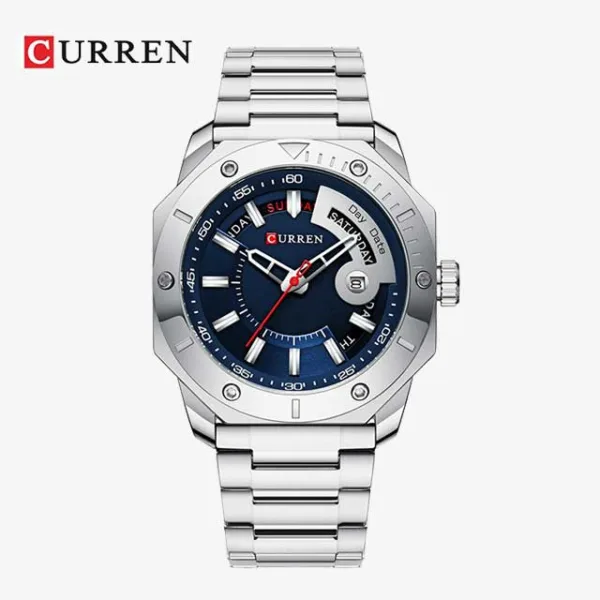 CURREN Square Dial Men Stainless Steel Watch (CU8344)