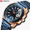 curren square dial men stainless steel watch cu8344 gallery img 6