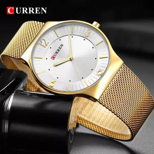 Curren Unisex Slim Mesh Strap Watch (CU8304)