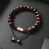 natural lava stone bead adjustable bracelet egbt249 gallery img 3