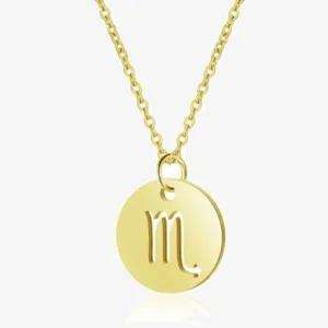 Zodiac Pendant Stainless Steel Unisex Necklace (EGN049)