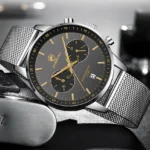 CHEETAH Chronograph Mesh Stainless Steel Men Watch (CH1608)