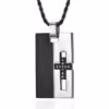 cross rectangular tag high quality men stainless steel necklace egn108 gallery img 4 jpg
